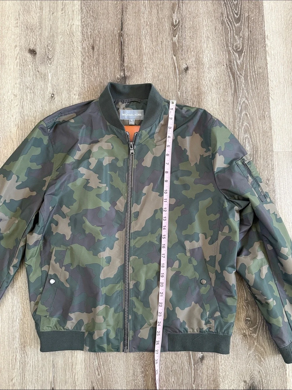 Michael Kors Men’s Camo Bomber Jacket - Green/Brown